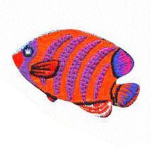 Goldfish Embroidery Emblem Made by Twill with Flat Broder and Iron On Backing Accept Custom and MOQ50pcs Free Shipping by Post 2024 - buy cheap