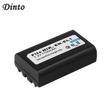 Dinto 1x1100 мАч EN-EL1 ENEL1 EN EL1 аккумуляторная батарея для камеры Nikon Coolpix 775 880 995 4300 4500 4800 5400 5700 8700 2024 - купить недорого