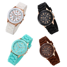 New Watches Women Luxury Brand Fashion Casual Quartz Wristwatch Jelly Silicone Strap Lady Watch Hot Sales Orologio Uomo 2024 - buy cheap