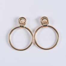 Geometry Big Circle Earrings for Women Gold Color Geometric Statement Earring 2019 Big Metal Drop Earing Fashion Party Jewelry 2024 - buy cheap