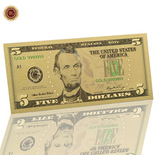 Купюры в виде банкнот, 24 k, 999,9, с золотым покрытием 2024 - купить недорого