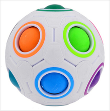 Quebra-cabeça esférico de arco-íris, brinquedo educacional para futebol, aprendizagem para crianças e adultos 2024 - compre barato