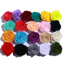 10PCS 4CM Mini Chic Felt Rose Flowers For Hair Headband Accessories Tiny Fabric Rose Flower Alternative U Pick Color 2024 - buy cheap