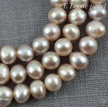 Wedding Party Jewelry Freshwater Pearls Round Potato Pearl Peach Loose Beads 6-6.5mm 15 Inches Full Strand Free Shipping 2024 - buy cheap