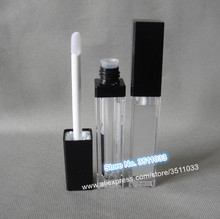 8ML 30pcs 50pcs Square Shape Lip Gloss Tube with Mirror Black Lid Lipgloss Tube Package High Class Makeup Cosmeitc Container 2024 - buy cheap