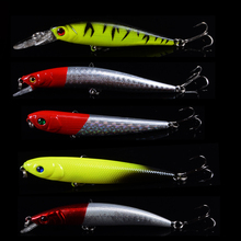 Mixed 5pcs/lot Top Water Fishing Lure Wobbler VIB Pencil Hard Plastic Artificial Surface Pencil Minnow with 3D Eyes 2024 - buy cheap