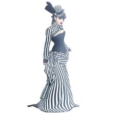 Feito pelo cliente! Fantasia gótica steampunk de 17 séculos, vestidos clássicos renascentista, vestidos para cosplay, halloween, C-1198 2024 - compre barato