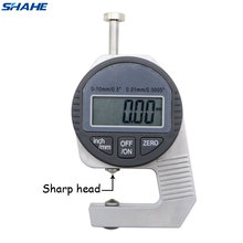 Shahe Portable mini Precise Digital Thickness Gauge Meter Tester Micrometer thickness Pointed Head 0 - 12.7 mm 2024 - buy cheap