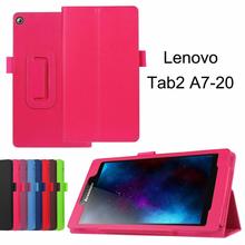Tab 2 A7-10f A7-20f 7 Cover Case for Lenovo Tab 2 A7-10 A7-20 A7 10 A7 20 Folding Flio Magnetic Case + Tempered Glass (NOT FREE) 2024 - buy cheap