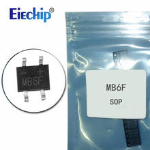 50pcs/lot  600V 0.5A SOP-4 SMD rectifier diode bridge MB6F 2024 - buy cheap