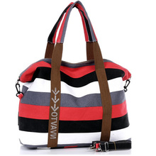 Women Canvas Messenger Bag Female Shoulder Bags Ladies Beach Top-Handle Stripe Tote Shopping Purse Large Handbags Crossbody Bags 2024 - buy cheap