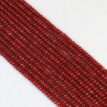 Best-selling red natural stone carnelian onyx agat 2*4mm 5*8mm beautiful stone abacus faceted loose beads diy gift Jewelry B151 2024 - buy cheap