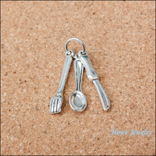 78 sets Combination Charms Knife Fork Spoon    pendant    Antique silver  Pendant  European Style jewelry findings   B218 2024 - buy cheap