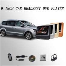 BigBigRoad-pantalla Digital LCD para Volkswagen, Monitor para reposacabezas de coche, reproductor de DVD de 2x9 pulgadas con USB / SD / IR/FM/altavoz/juego HDMI 2024 - compra barato