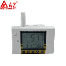 Monitor de qualidade do ar, testador de temperatura e umidade, dióxido de carbono, co2, medidor de gás, 2 em 1, az7722 2024 - compre barato