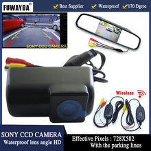 FUWAYDA для SONY CCD камера заднего вида с ночным видением Автомобильная камера заднего вида монитор для автомобильного зеркала FORD TRANSIT CONNECT 2012-2014 2024 - купить недорого