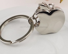 100PCS  Novelty Souvenir Metal Apple Key Chain Creative Gifts Apple Keychain Trinket ring car key ring 2024 - buy cheap