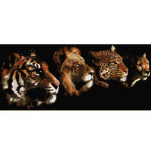 5D DIY Diamond Painting "Lion Tiger leopard Animal" Embroidery Full Square Diamond Cross Stitch Rhinestone Mosaic Painting Gift 2024 - buy cheap