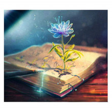 Flower and book diamond Embroidery diy diamond painting mosaic diamant painting 3d cross stitch pictures H617 2024 - buy cheap