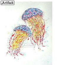 New 5d diy diamond painting jellyfish picture full square drill diamond mosaic new arrival home decoration ARD381 2024 - buy cheap