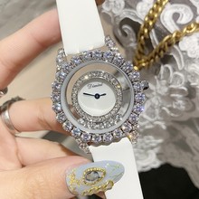 Relojes de lujo con diamantes para mujer, reloj de pulsera de cuarzo con diamantes de imitación y cristal 2024 - compra barato