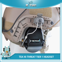 Fone de ouvido tático softair militar, lançamento hi-threat tier 1, headset intra-auricular com detecção tática para esportes 2024 - compre barato