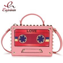 Fashion Rivet Tape Design Box Style Women Casual Handbag Shoulder Bag Purse Crossbody Mini Messenger Bag Female Bolsa Totes Flap 2024 - buy cheap