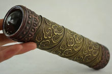 Caleidoscopio maravilloso de flores, tallado de cobre, hecho a mano, antiguo decorado de China 2024 - compra barato