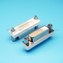 DVI24+1 Female socket/Plug/jack 180 degree solding wire type DVI connector Free shipping 2024 - buy cheap