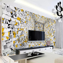 Beibehang-papel tapiz personalizado, grande, exclusivo, Europeo, moderno, 3D, caja tridimensional abstracta, decoración de pared 2024 - compra barato