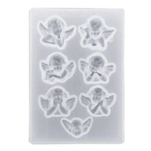 Little Angel Shape Silicone Mold DIY Clay UV Epoxy Resin Molds Pendant Jewelry Making Mold 2024 - buy cheap