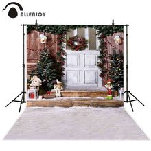 Allenjoy-fondo fotográfico para sesión fotográfica, accesorio de decoración de tela, porche de Navidad, corona de elfo, estudio fotográfico 2024 - compra barato
