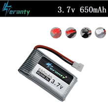 3,7 V 650mAh литий-полимерный Батарея для Syma X5 X5C X5C-1 X5SC X5SW X6SW H9D H5C M68 FY550 HJ818 HJ819 L15FW 3,7 V дрона с дистанционным управлением Батарея 1 шт. 2024 - купить недорого