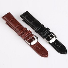 Neway-Correa de reloj de cuero para hombre y mujer, accesorio de pulsera resistente en color negro y marrón, de 16mm, 18mm, 20mm y 22mm 2024 - compra barato