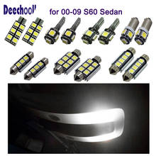 deechooll 22pcs Car LED Bulbs for 00-09 Volvo S60 Sedan,Canbus Interior Light for S60 Sedan 00-09 Dome Map License Plate Lights 2024 - buy cheap