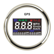 52mm GPS velocímetro 0 ~ 999 KMH MPH nudos impermeable Digital coche marino velocímetro indicador con nivel de combustible l y alarma de presión de aceite 2024 - compra barato