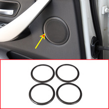 4pcs Carbon Fiber Style ABS Car Door Speakers Ring Trim for BMW F30 3 Series F34 3GT 2013-2018 Accessories 2024 - buy cheap