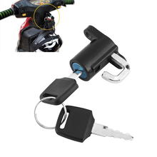 1 Set Helmet Lock Hanger Hook Universal Motorcycle Motorbike Bike Car-Styling and 2 Keys Set Durable 2024 - buy cheap