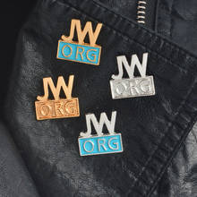 4PCS/SET JW ORG Pin set Minimalism /blue 4 color Lapel pins Brooches Badges Backpack Bag Hats Accessories For men women 2024 - buy cheap