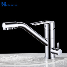 Filter Water Kitchen Faucet Swivel Drinking Faucet Dual Spout Purifier Kitchen Faucets Vessel Sink Mixer Tap hot and cold 2024 - buy cheap