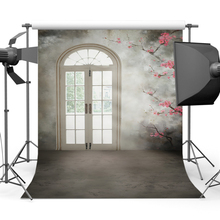Mehofoto porta branca velho mestre backdrops fotografia flor retro fundo da parede para photo studio adereços CM-1667 2024 - compre barato