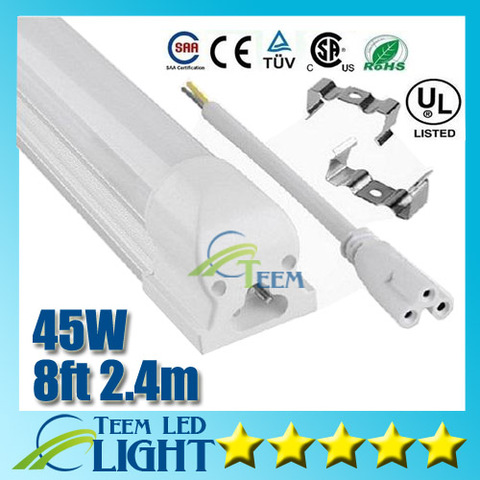 50X CE RoHS UL DLC Integration T8 Led Tube Light 8FT 45W 2.4m AC 85-265V SMD2835 Led Fluorescent tubes lamp Warranty 3 Years 2022 - buy cheap