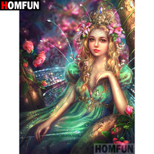 HOMFUN 5D DIY Diamond Painting Full Square/Round Drill "Cartoon girl" Embroidery Cross Stitch gift Home Decor Gift A08260 2024 - buy cheap