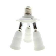 Adjustable 3 in1 E27 Base LED Bulb Holder Socket Splitter Light Lamp Bulb Adapter Holder 1 to 3 Lamp Bases 2024 - buy cheap