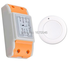 Novo controle remoto sem fio ac 220 v 1ch, receptor de sistema de interruptor, painel branco de parede, pegajoso, remoto 2024 - compre barato