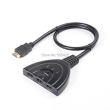 For DVD HDTV 3 Port 1080P 3D HDMI AUTO Switch Switcher Splitter Hub with Cable 2024 - buy cheap