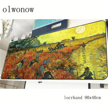 Mousepad van gogh personalizado para teclado, apoio para mouse, 900x400x2mm 2024 - compre barato