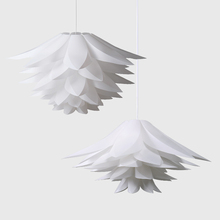 Lustre de teto moderno com lâmpada pendente, luminária de teto do lótus lírio com lâmpada iq de lótus, lustre suspenso para decoração de casa, sala de estar 2024 - compre barato