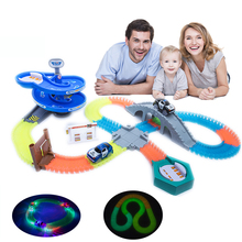 Magical track Glow in the dark Kids glowing race track & track accessories & racing car Gift Educational Toys for Children Boys 2024 - buy cheap