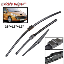 Erick's Wiper Front Rear Wiper Blades Set For Peugeot 207SW 207 SW 2006 - 2015 Windshield Windscreen Front Window 26"+17"+12" 2024 - buy cheap
